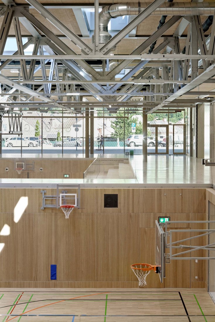 Complejo escolar Gloggnitz por DFA Dietmar Feichtinger Architectes. Fotografía por David Boureau