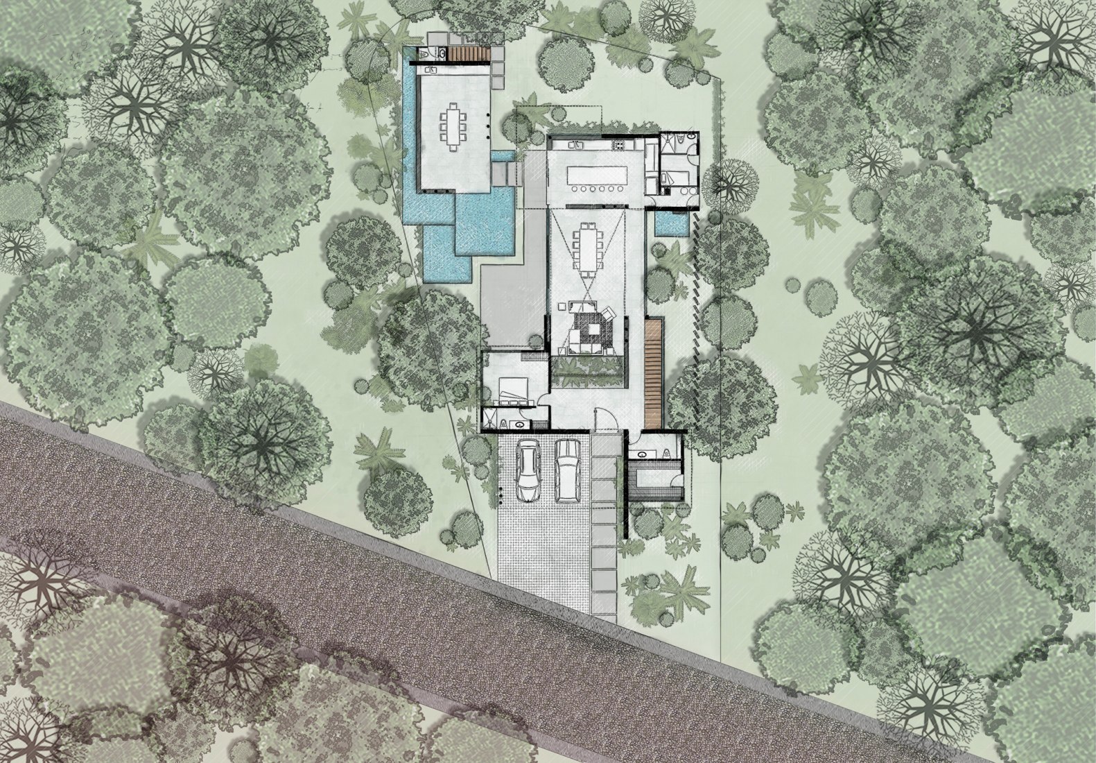 Floor Plan. Casa Entreparotas by Di Frenna Arquitectos.