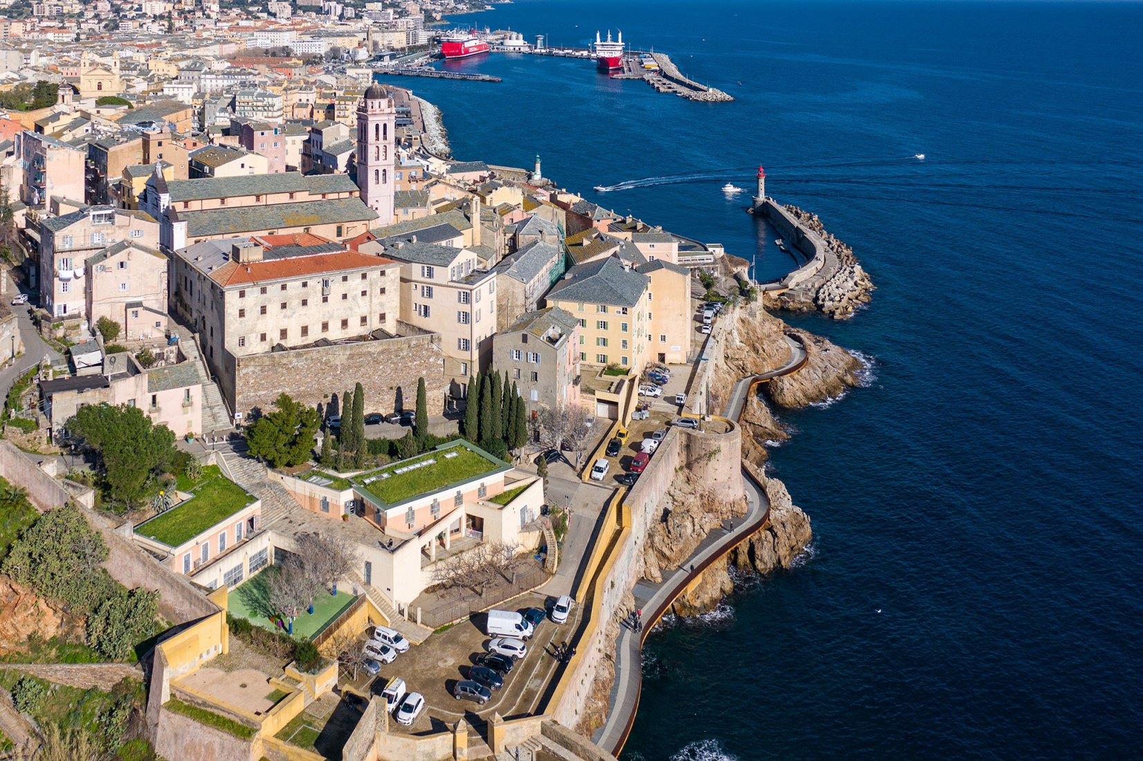 Over The Sea Walkway L Aldilonda Around The Citadel Of Bastia By over-the-sea-walkway-l-aldilonda-around-the-citadel-of-bastia-by