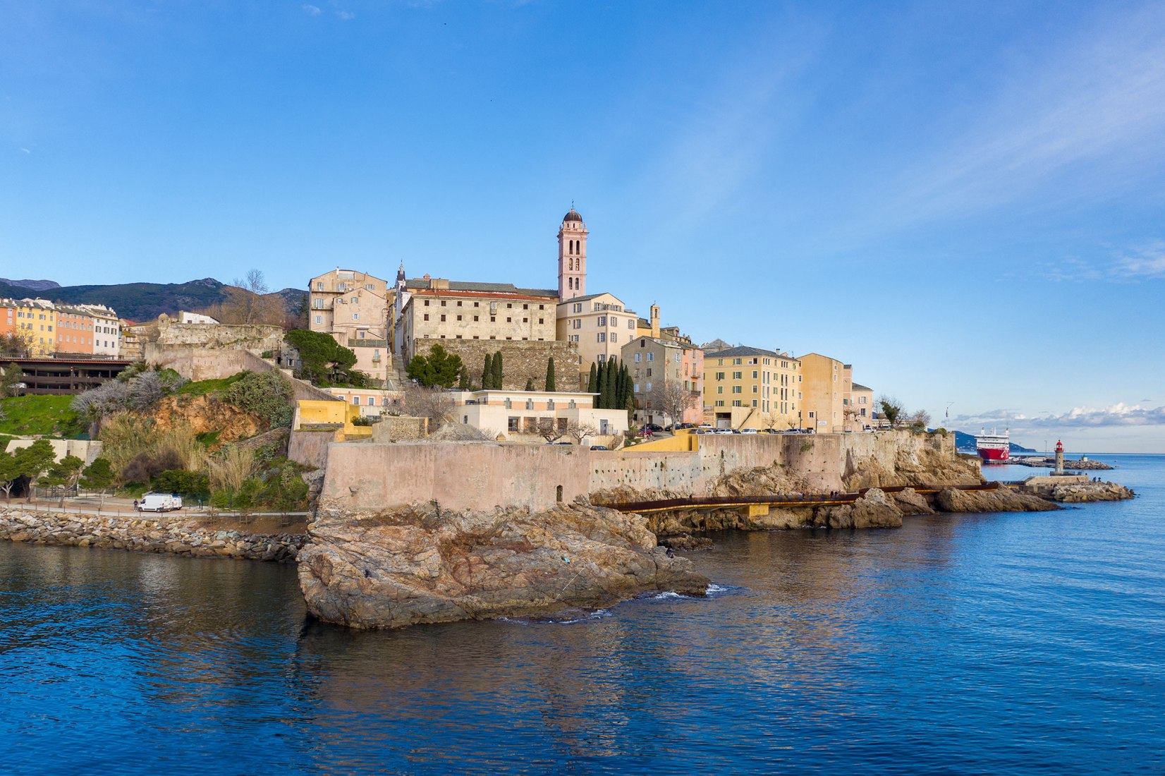Over The Sea Walkway L Aldilonda Around The Citadel Of Bastia By over-the-sea-walkway-l-aldilonda-around-the-citadel-of-bastia-by