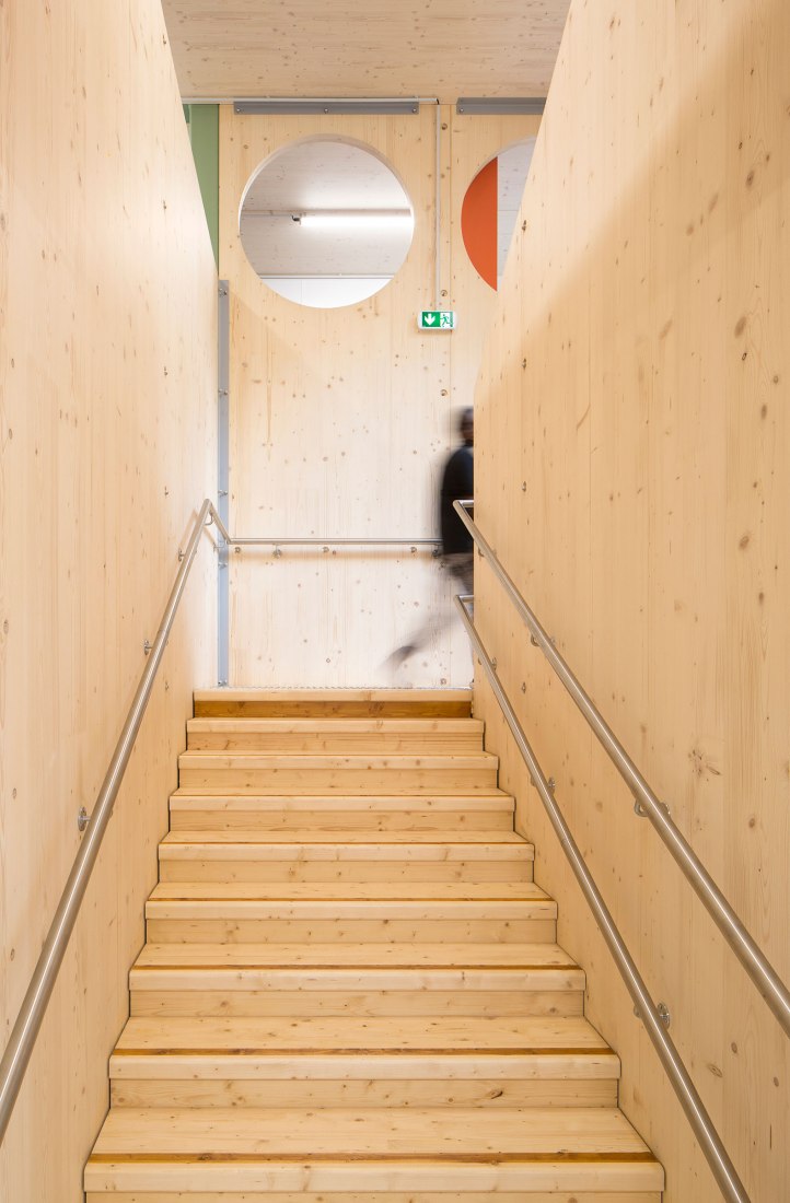 Wooden nursery in Luxembourg Gardens by Djuric Tardio Architectes. Photograph by Clément Guillaume