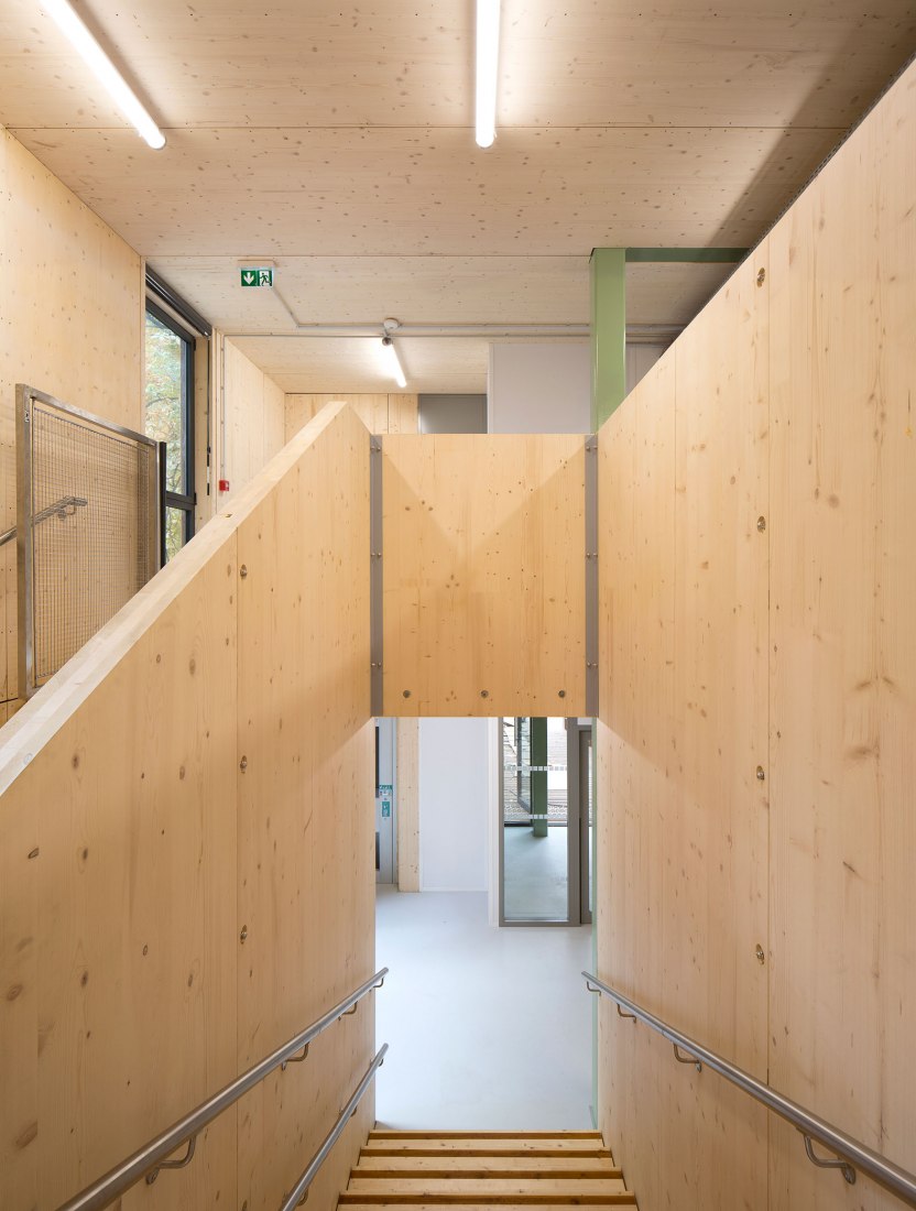 Wooden nursery in Luxembourg Gardens by Djuric Tardio Architectes. Photograph by Clément Guillaume