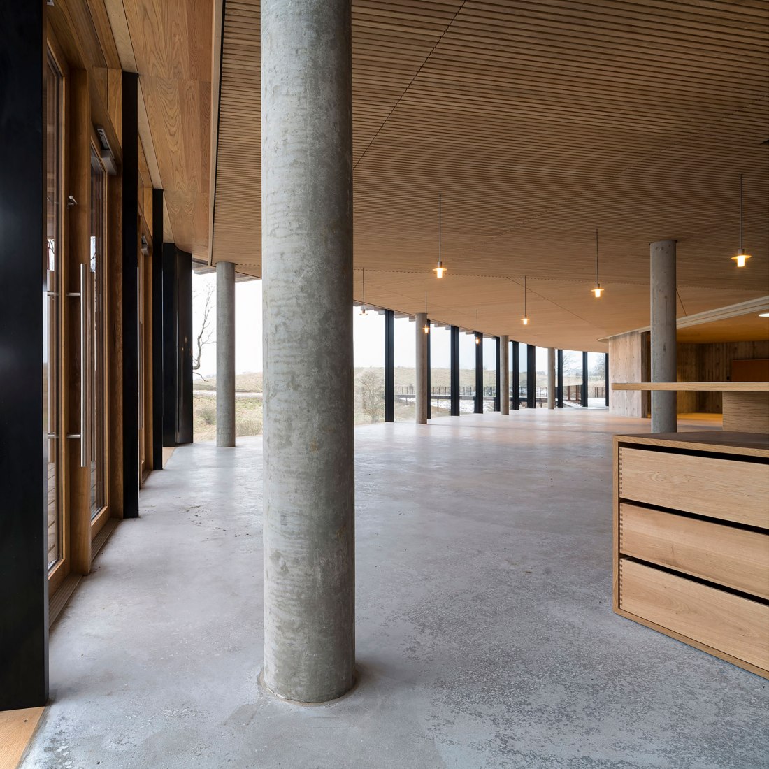 Hammershus Visitors Centre by Arkitema Architects; Christoffer Harlang. Photograph by Jens Markus Lindhe.