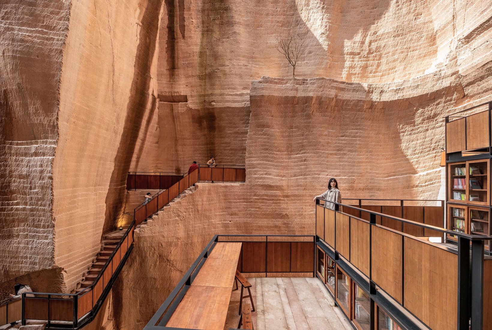 “The Quarry as Stage” by DnA_Design and Architecture. Photography by Wang Ziling / DnA_Design and Architecture.