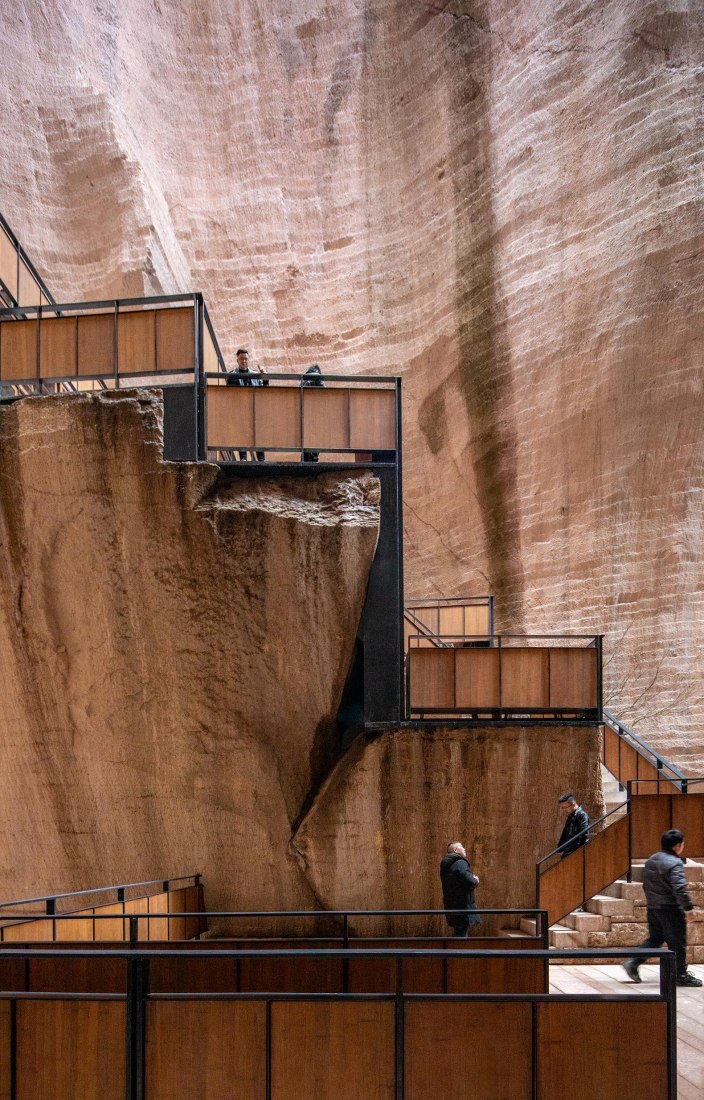 “The Quarry as Stage” by DnA_Design and Architecture. Photography by Wang Ziling / DnA_Design and Architecture.