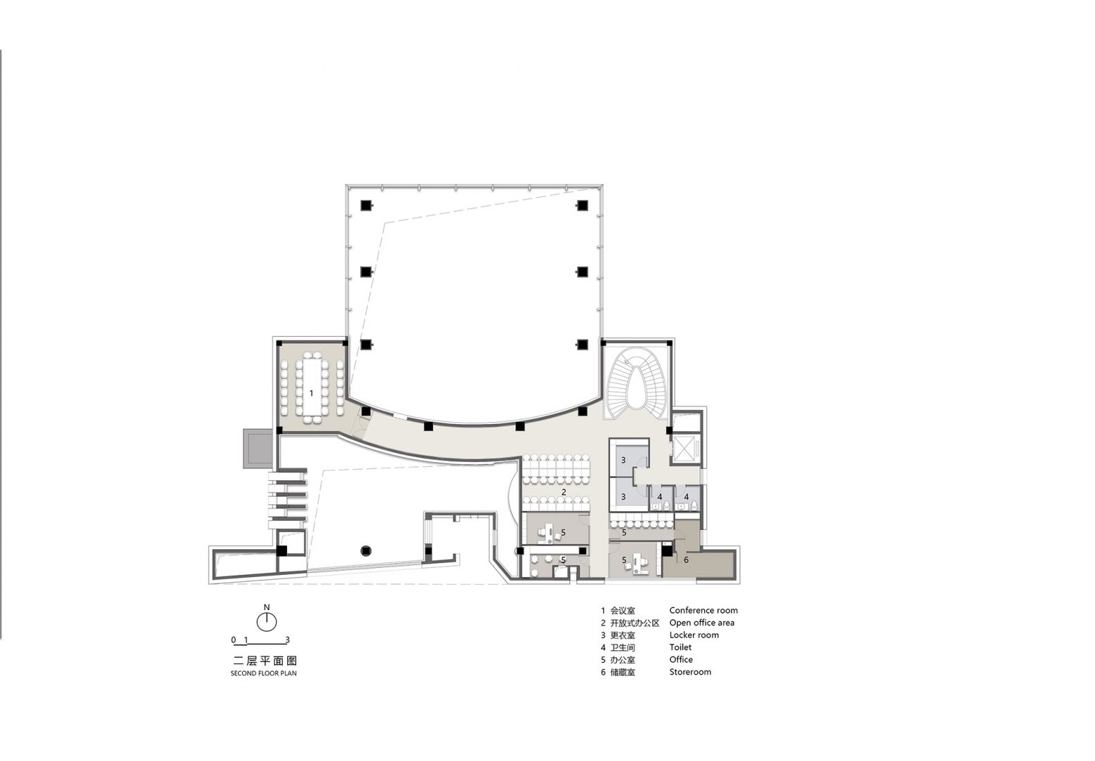 First floor plan. JinLin Royal Park by Do Design Group.