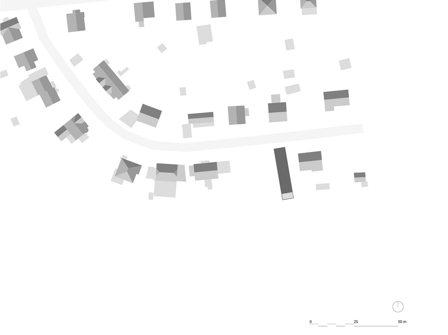 Site plan. Family House in the Slope by masparti / pavel martinka, ondřej spusta. Courtesy by masparti / pavel martinka, ondřej spusta