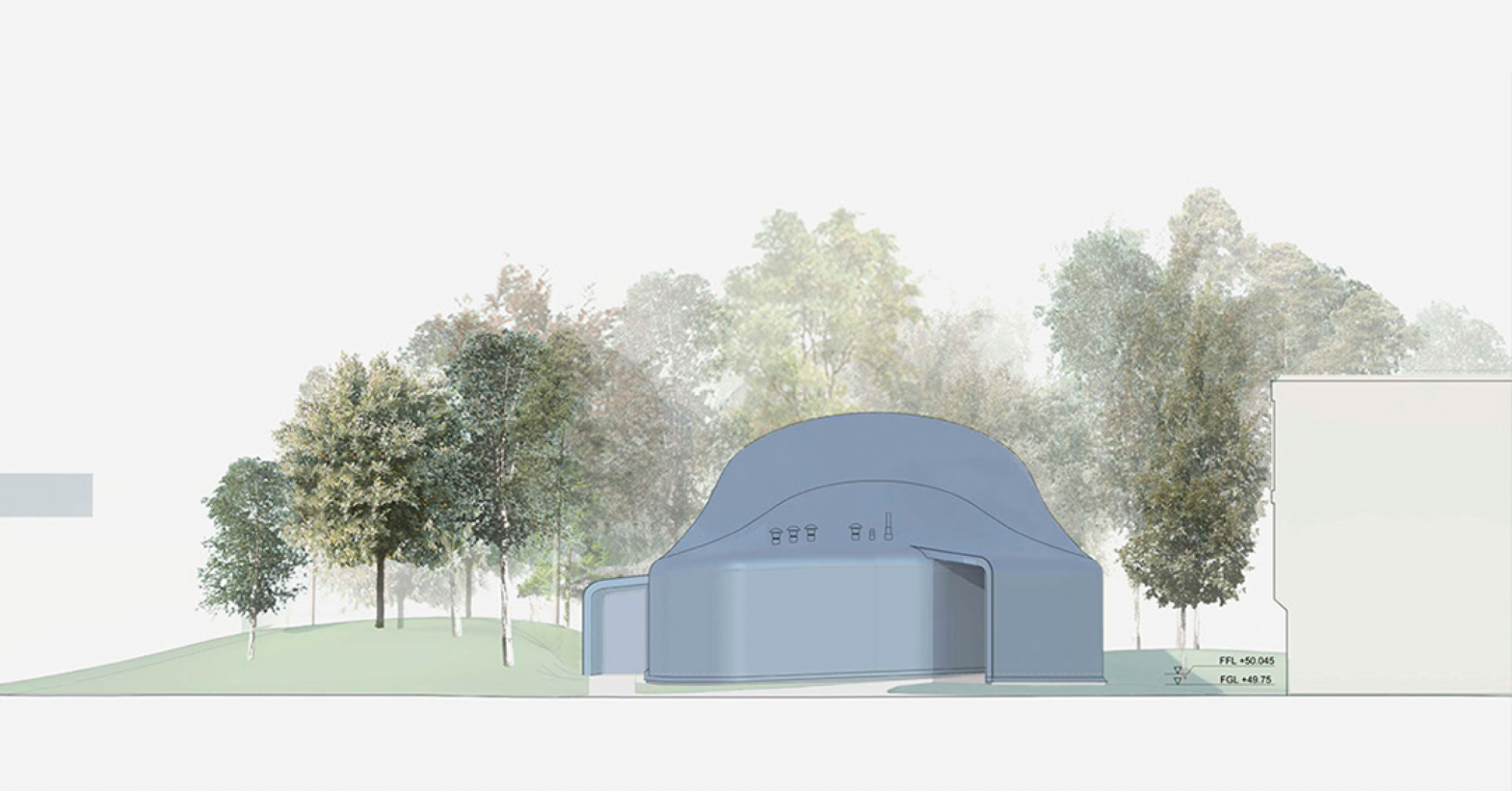 Alzado. Drawing Studio en UAB por CRAB Studio.