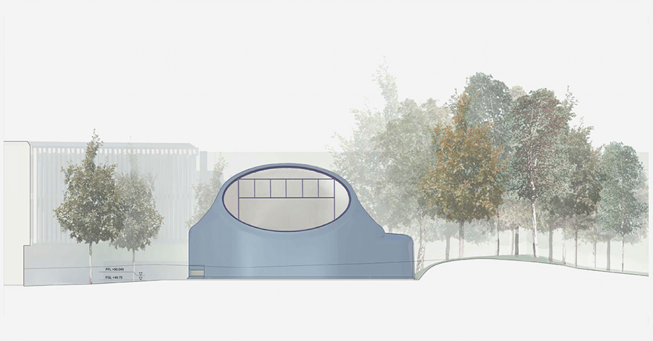 Alzado. Drawing Studio en UAB por CRAB Studio.