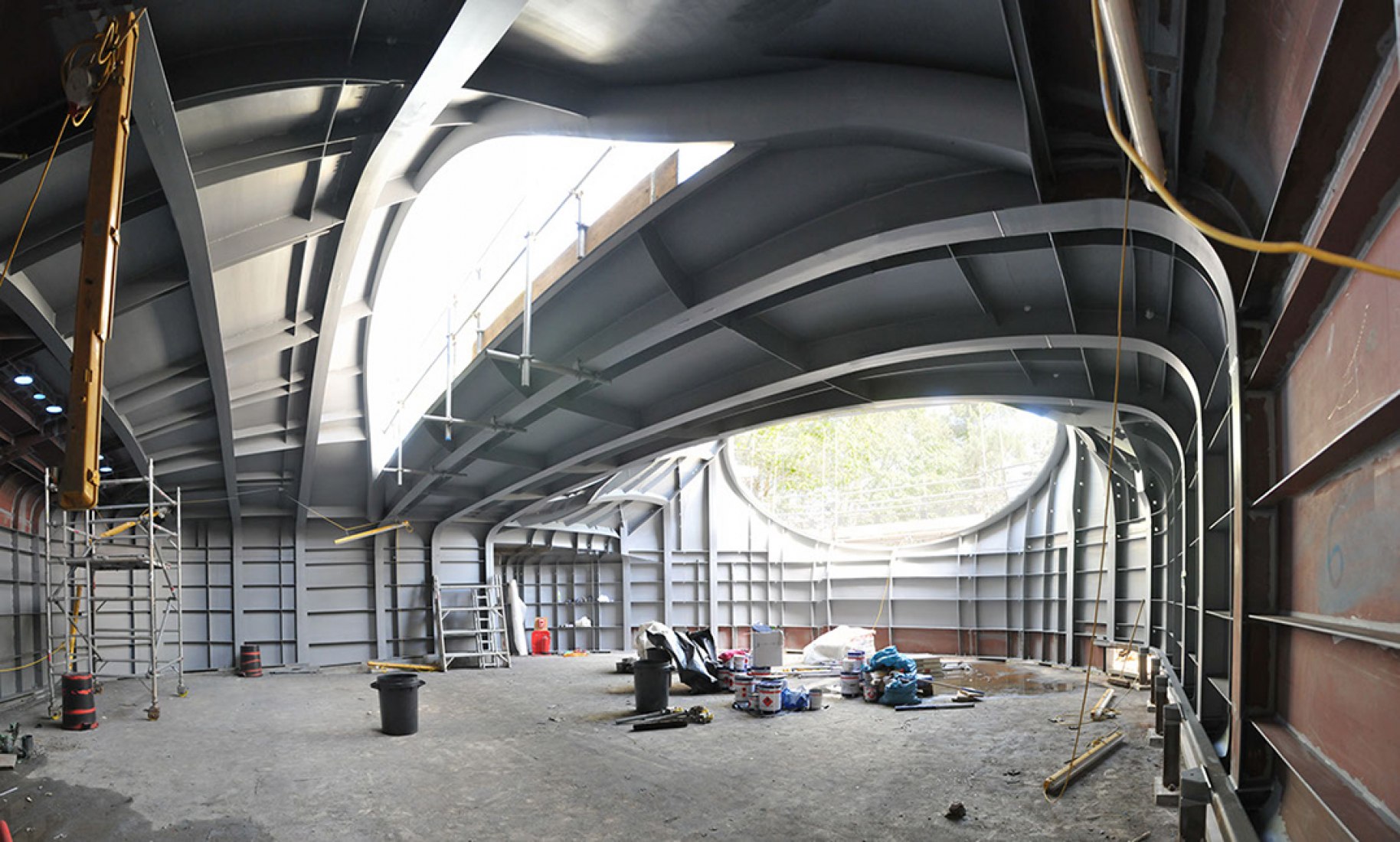Proceso de construcción. Drawing Studio en UAB por CRAB Studio.