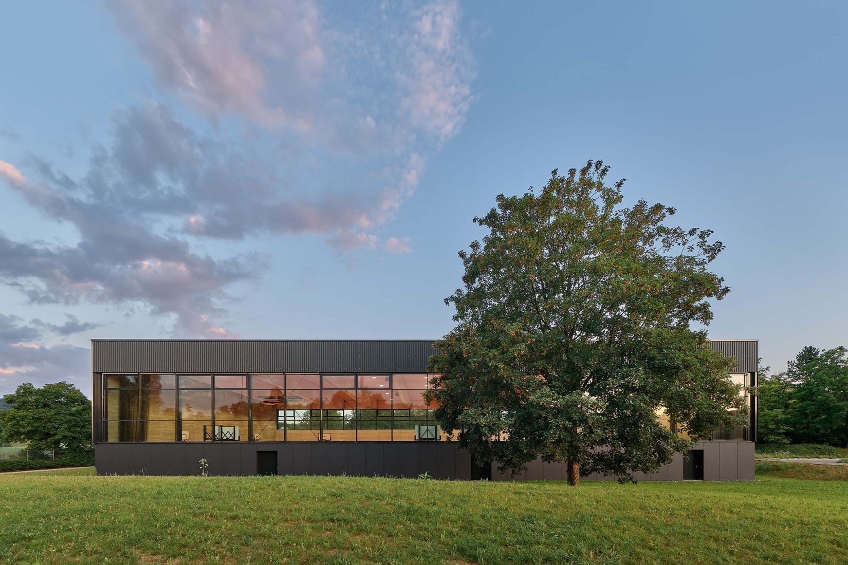 Pabellón de deportes con triple campo por DREI ARCHITEKTEN. Fotografía por Zooey Braun