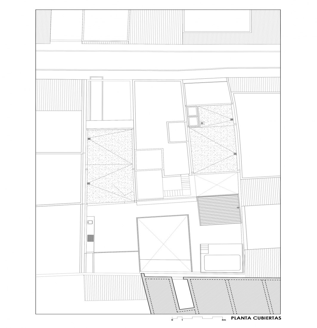 Plano de cubierta. Casa WIIK por DTR_studio architects.