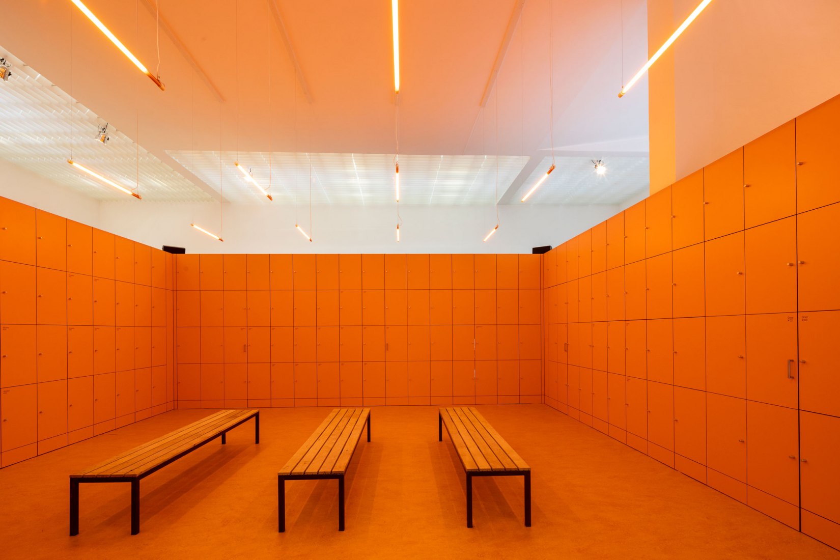 Dutch Pavilion WORK, BODY, LEISURE. 16th International Architecture Exhibition - La Biennale di Venezia, FREESPACE. Photo by Daria Scagliola
