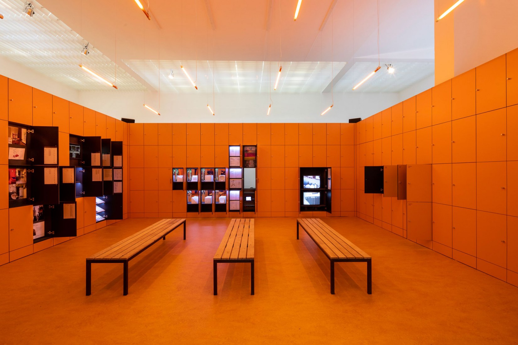 Dutch Pavilion WORK, BODY, LEISURE. 16th International Architecture Exhibition - La Biennale di Venezia, FREESPACE. Photo by Daria Scagliola