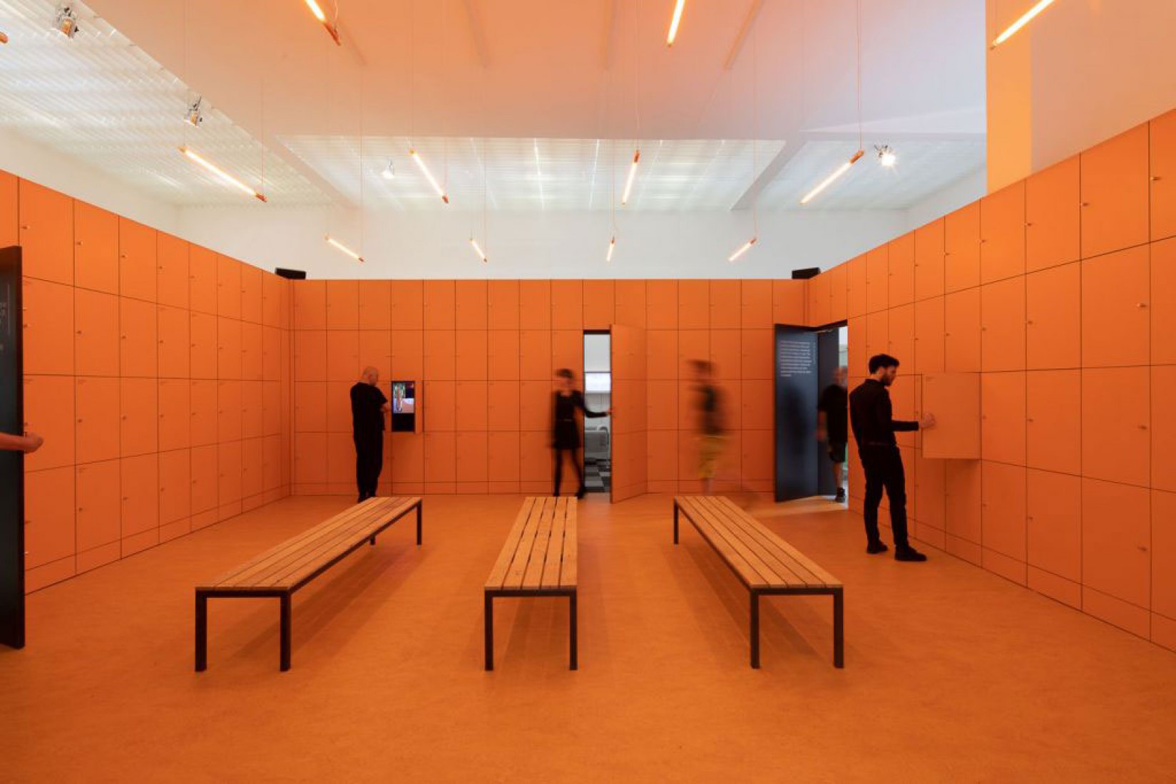 Dutch Pavilion WORK, BODY, LEISURE. 16th International Architecture Exhibition - La Biennale di Venezia, FREESPACE. Photo by Daria Scagliola