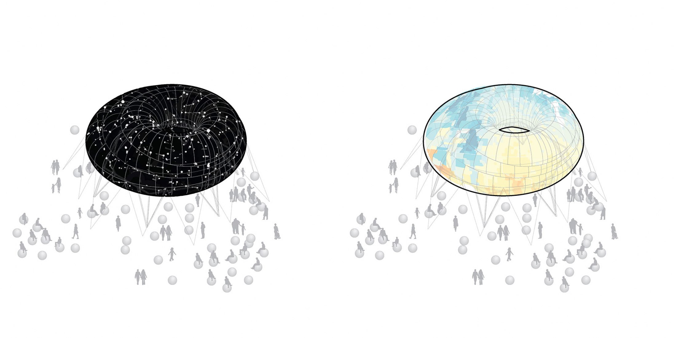 Overview. CLOUDROOM. Bioclimatic Outdoor Classroom by Ecosistema Urbano.
