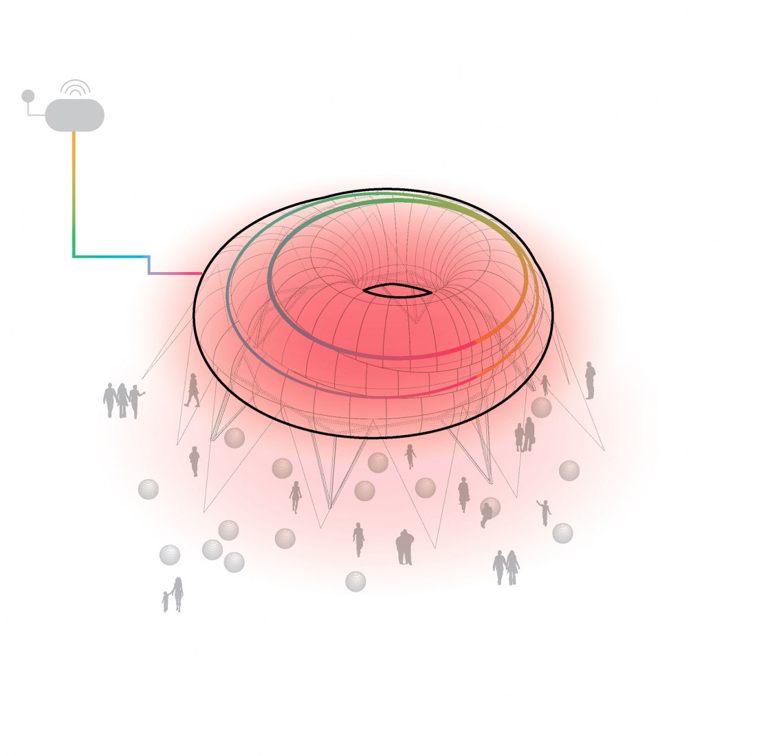 Raising awareness. CLOUDROOM. Bioclimatic Outdoor Classroom by Ecosistema Urbano.