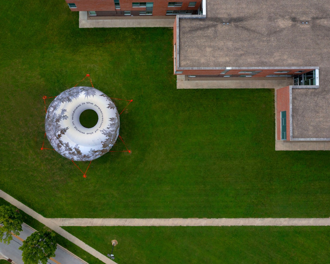 CLOUDROOM. Bioclimatic Outdoor Classroom by Ecosistema Urbano. Photograph by Hadley Fruits