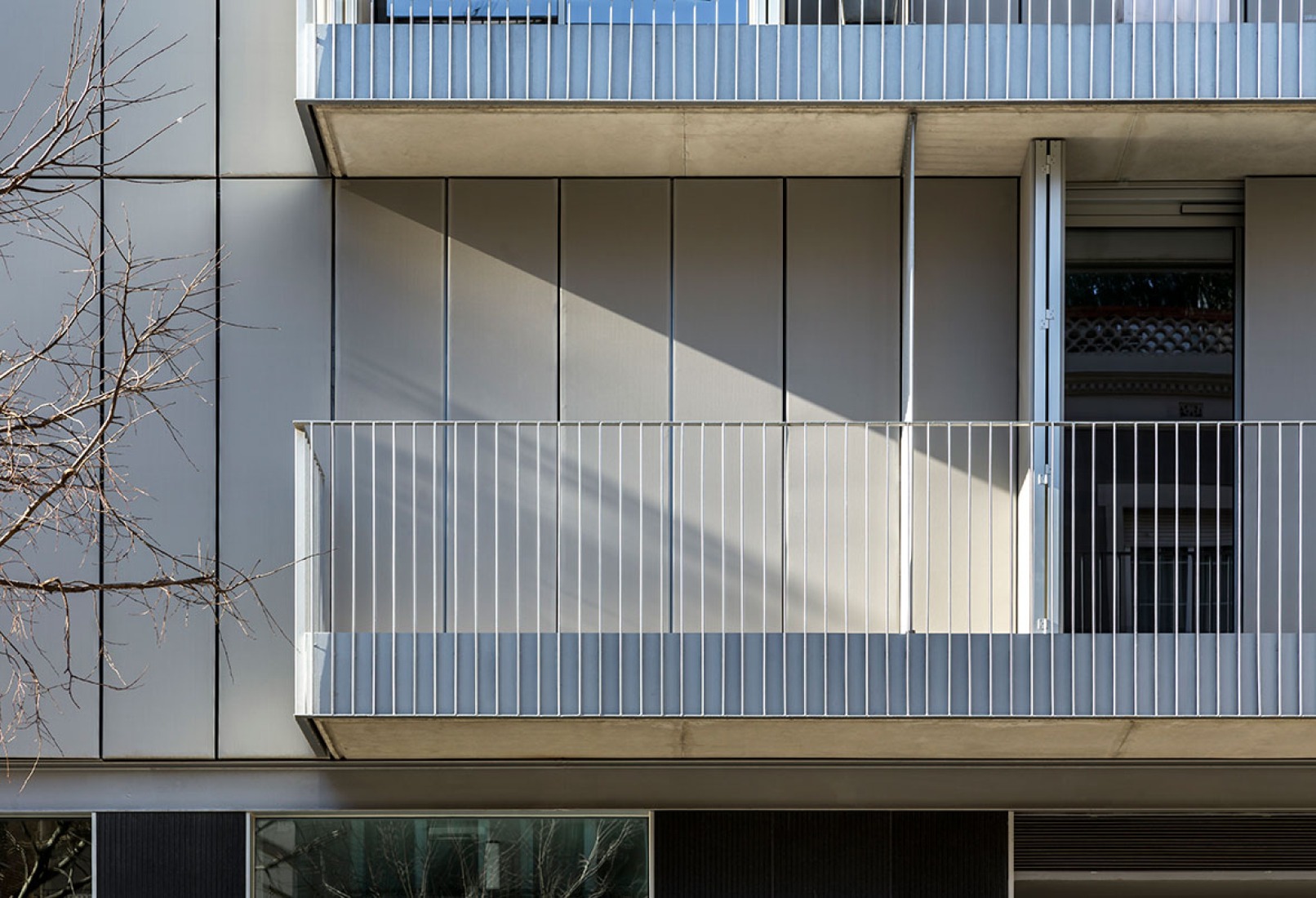 Façade detail. Arizala's building by AVA Studio scp. Photograph © Simón García. Courtesy of AVA Studio scp.