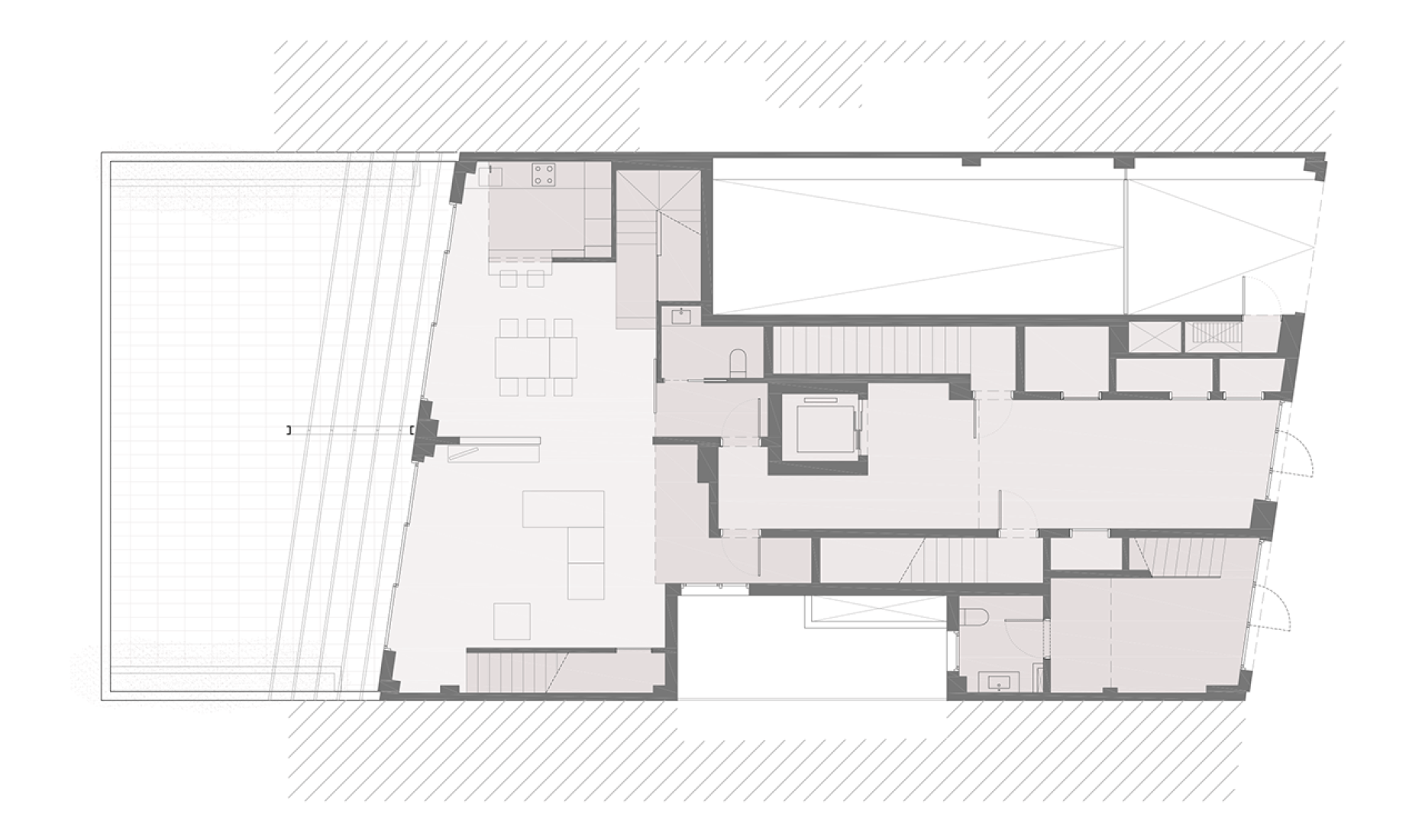 Ground floor plan. Arizala's building by AVA Studio scp. Image © Courtesy of AVA Studio scp.