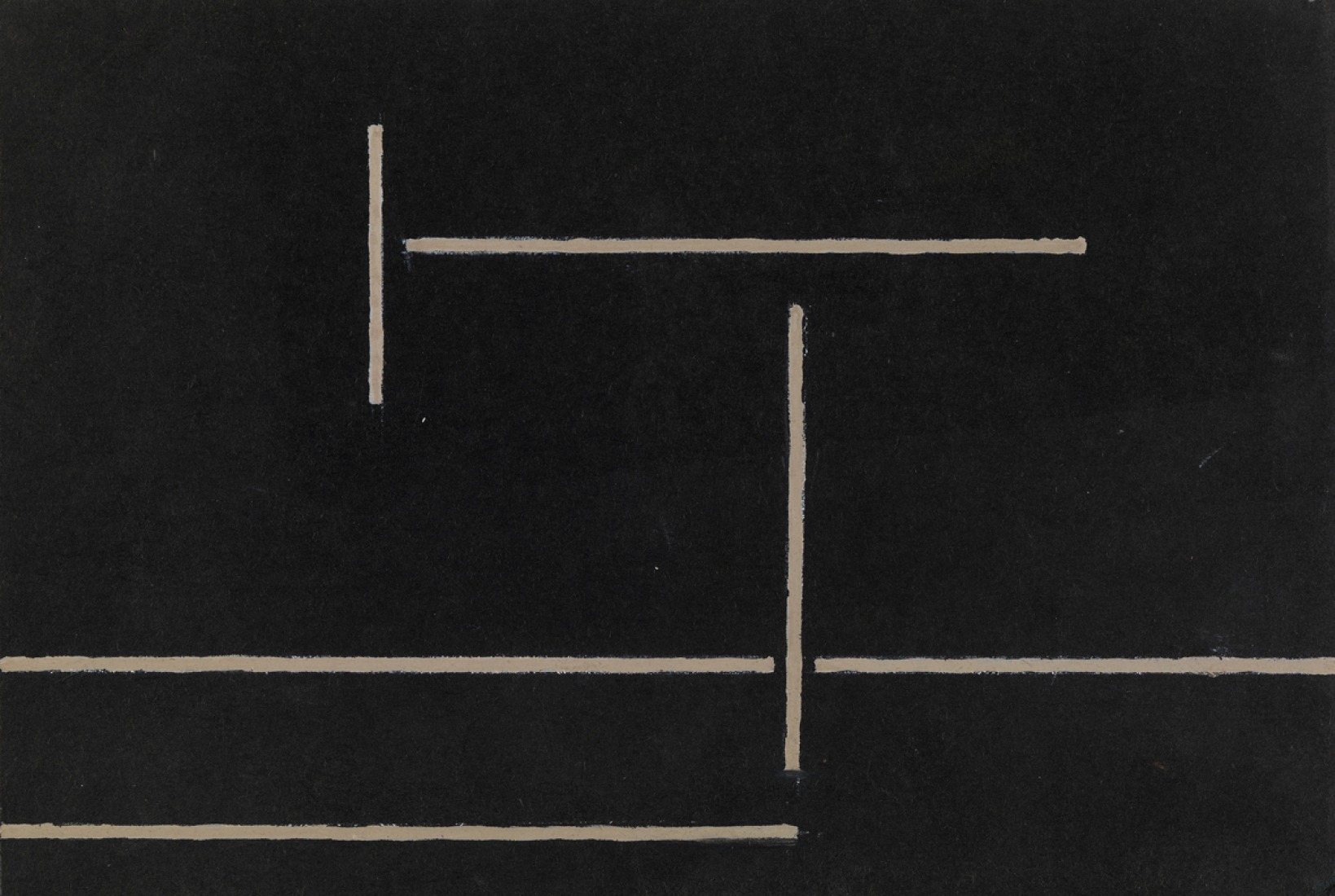 Diseño de alfombra, 1920s Gouache en papel. Exposición Eileen Gray: la pintora privada. Imagen cortesía de la Osborne Samuel Gallery.
