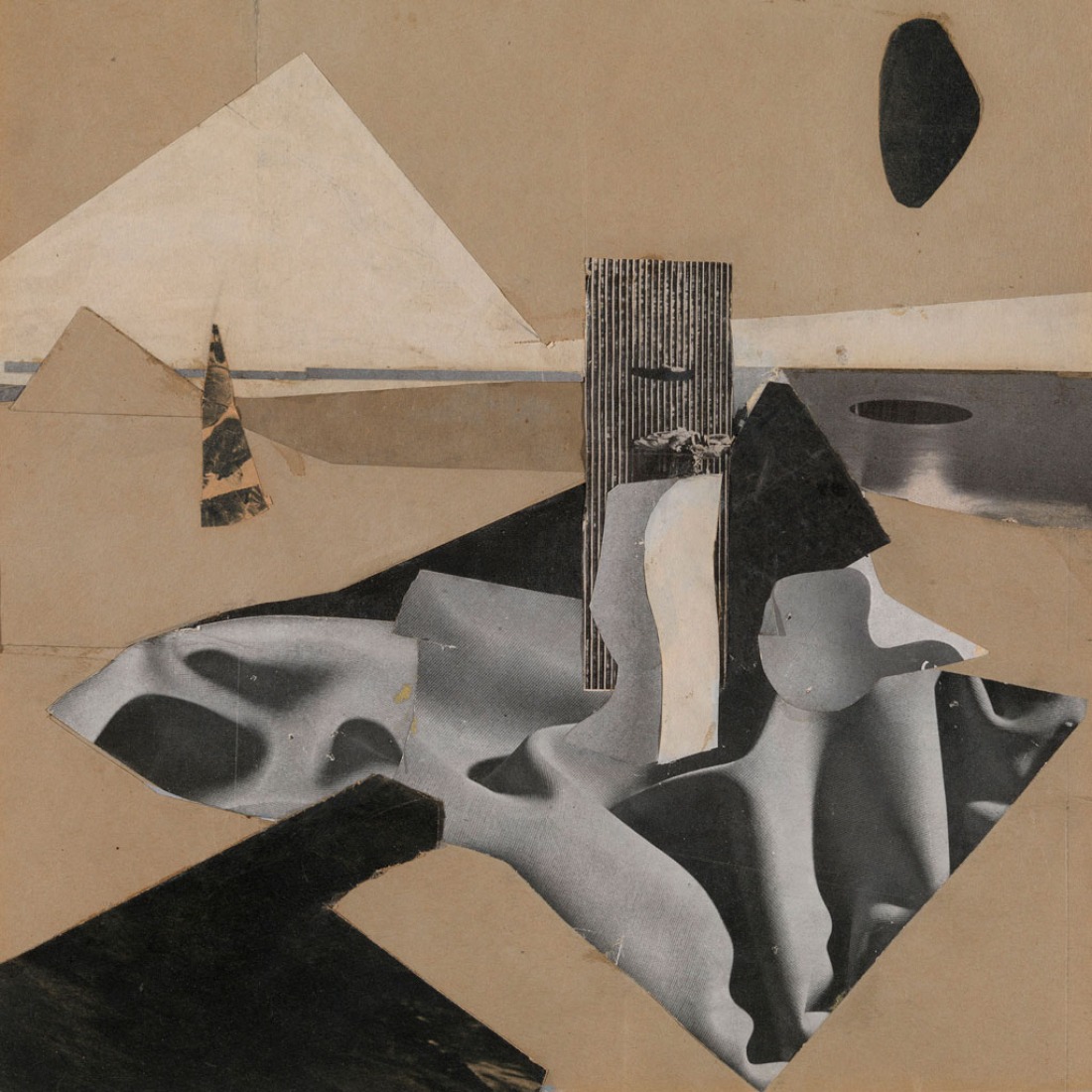Sin título, c.1930. Collage en papel. Exposición Eileen Gray: la pintora privada. Imagen cortesía de la Osborne Samuel Gallery. 