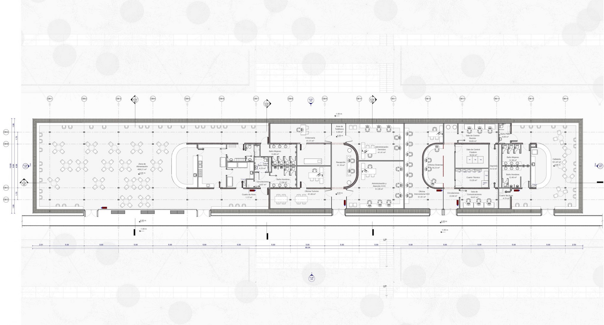 Top floor. Control and operations center by El Equipo Mazzanti.