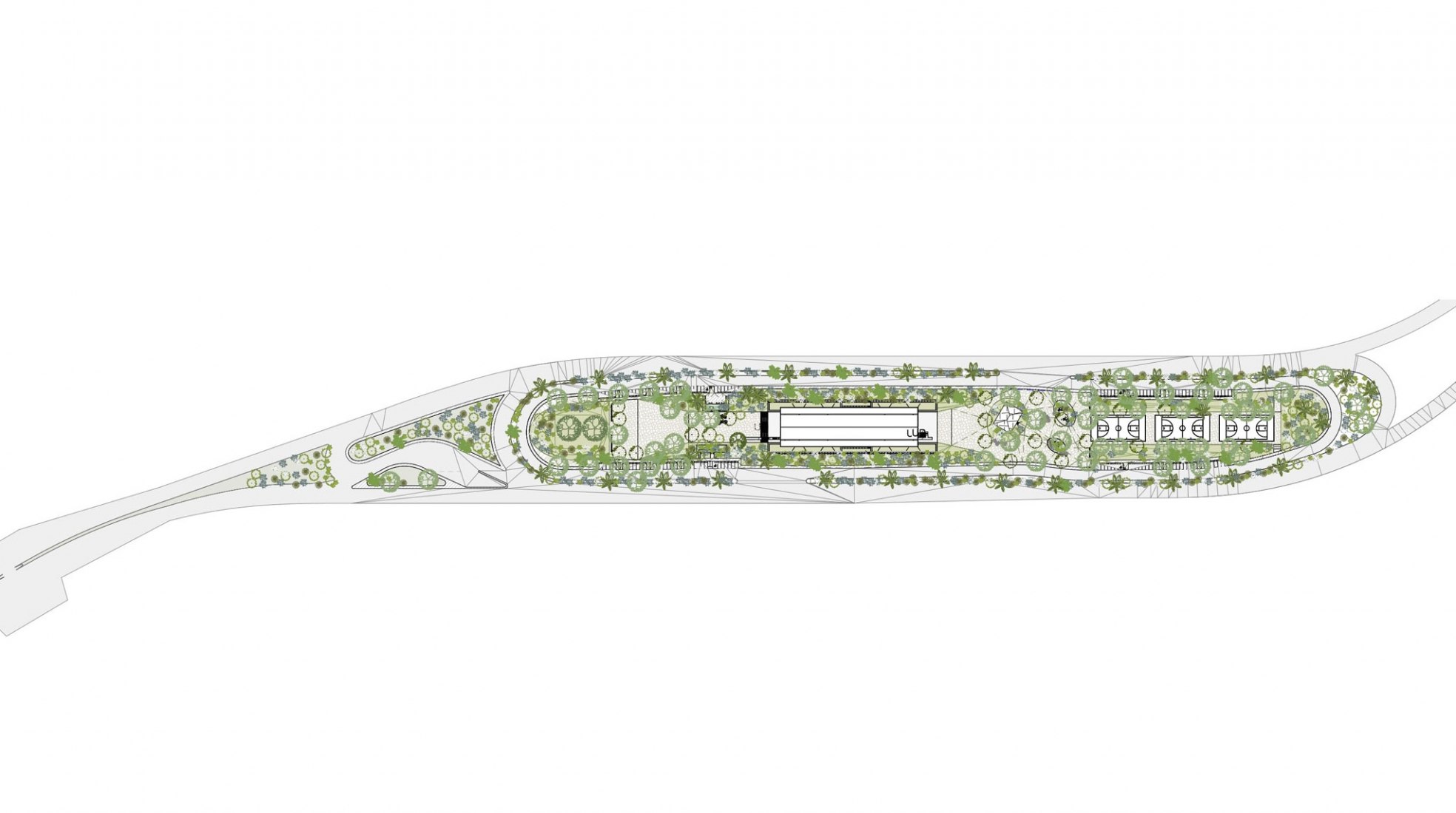 Site plan. Control and operations center by El Equipo Mazzanti.