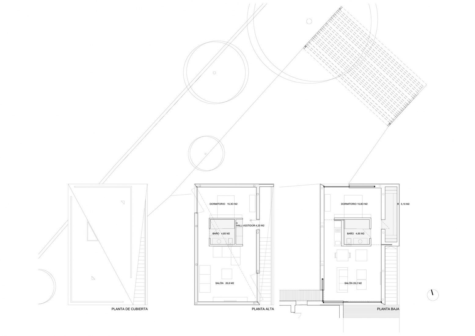 Plantas del proyecto. Pabellón de invitados de Villa Magnolia, nuevo proyecto por El Muelle. Cortesía de El MuellePlans. Villa Magnolia guest pavilion, new project for El Muelle. Courtesy by El Muelle