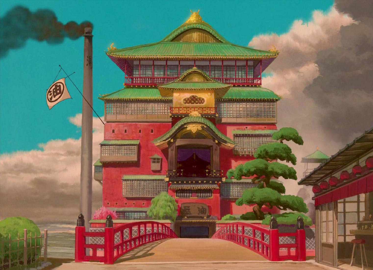 Analysis of Spirited Away's scenography. Spirited Away by Studio Ghibli