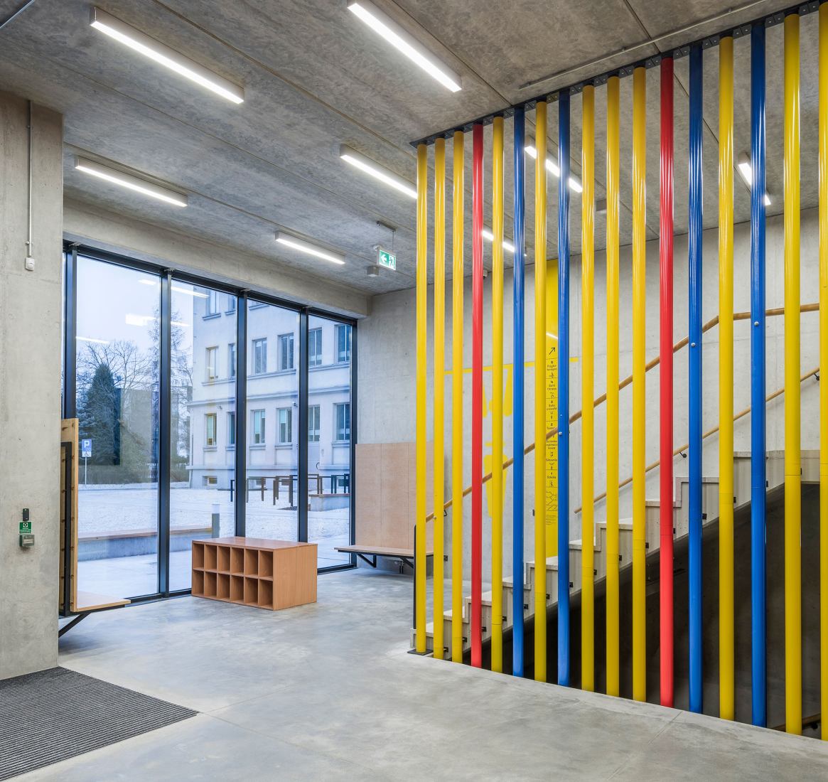 ZSOMS sport hall Cracow by eM4.Pracownia Architektury.Brataniec. Photograph by Juliusz Sokołowski.