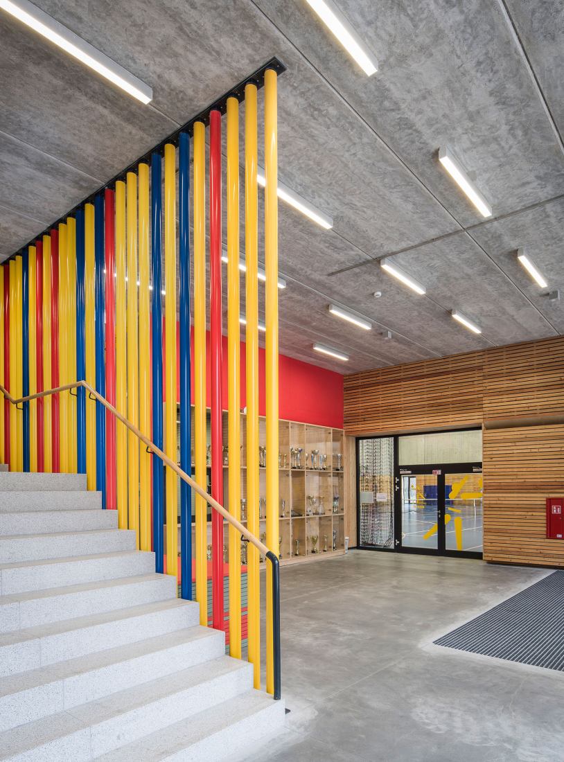 ZSOMS sport hall Cracow by eM4.Pracownia Architektury.Brataniec. Photograph by Juliusz Sokołowski.