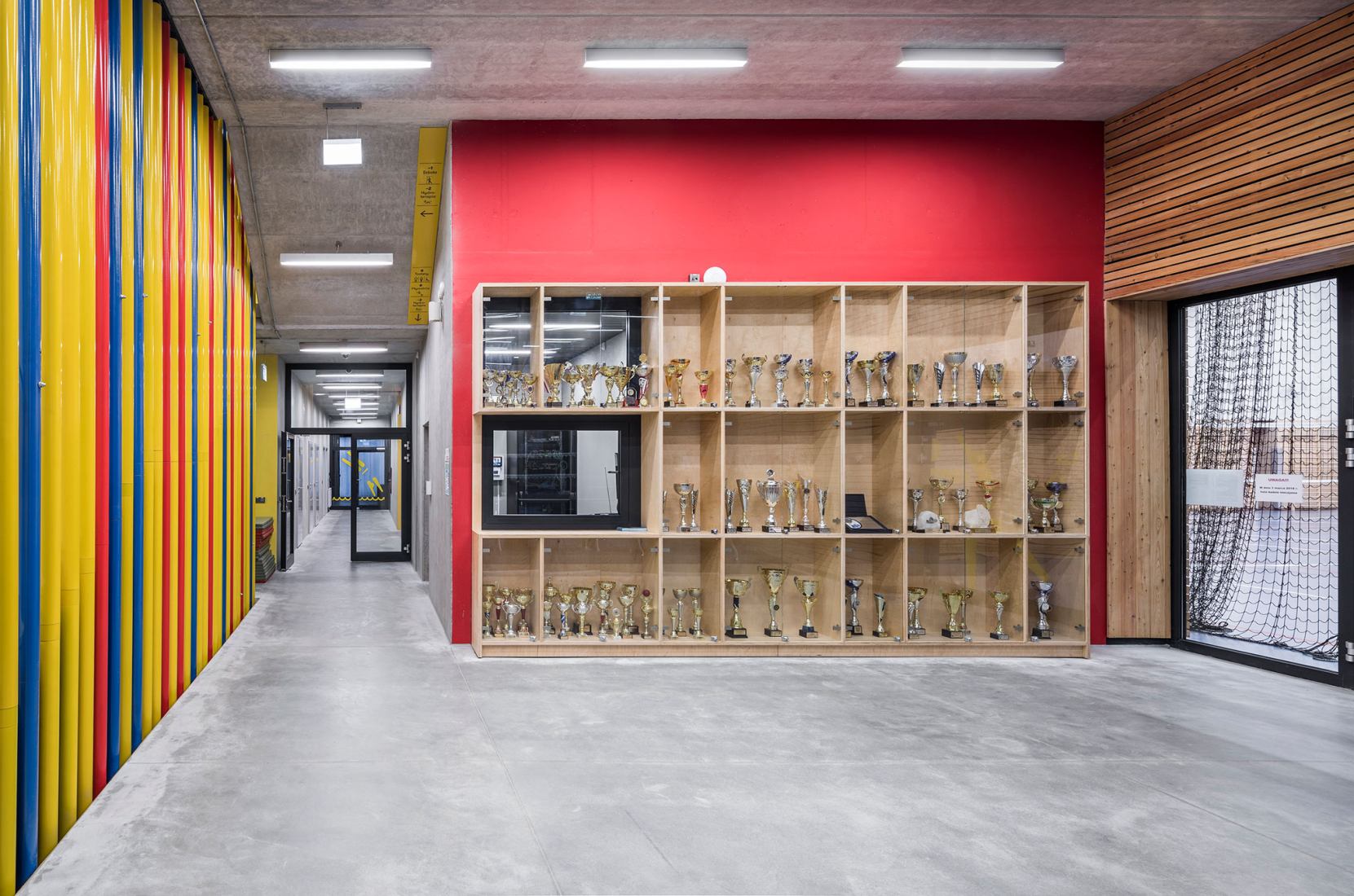 ZSOMS sport hall Cracow by eM4.Pracownia Architektury.Brataniec. Photograph by Juliusz Sokołowski.