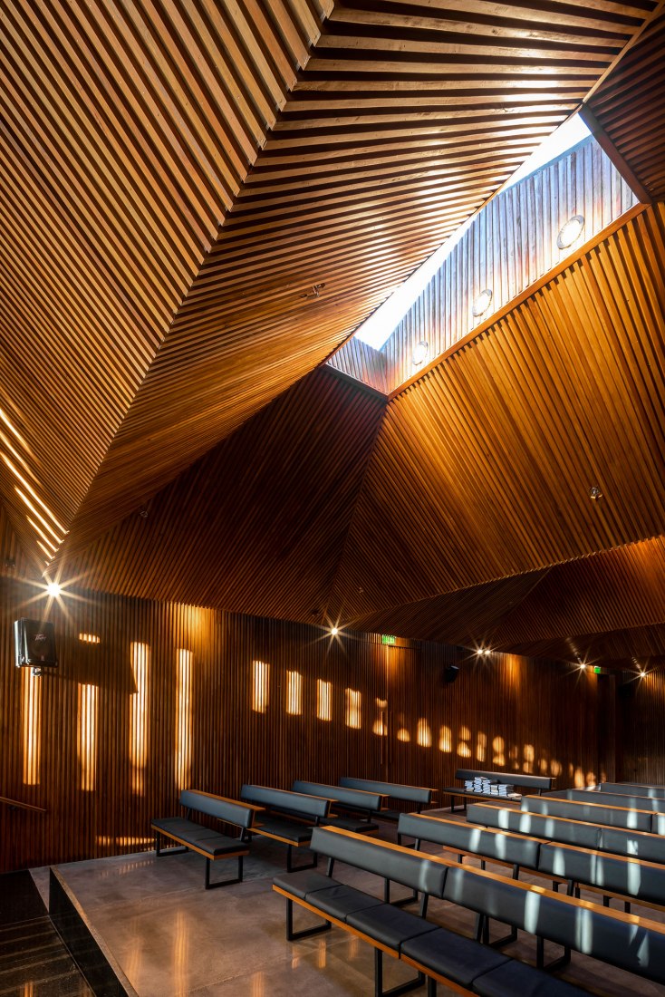 Synagogue UHP by Equipo de Arquitectura. Photograph by Leonardo Méndez.