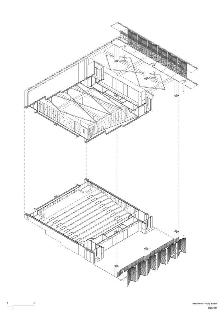 Diagrama. Escuela de Arquitectura por Erik L’Heureux.
