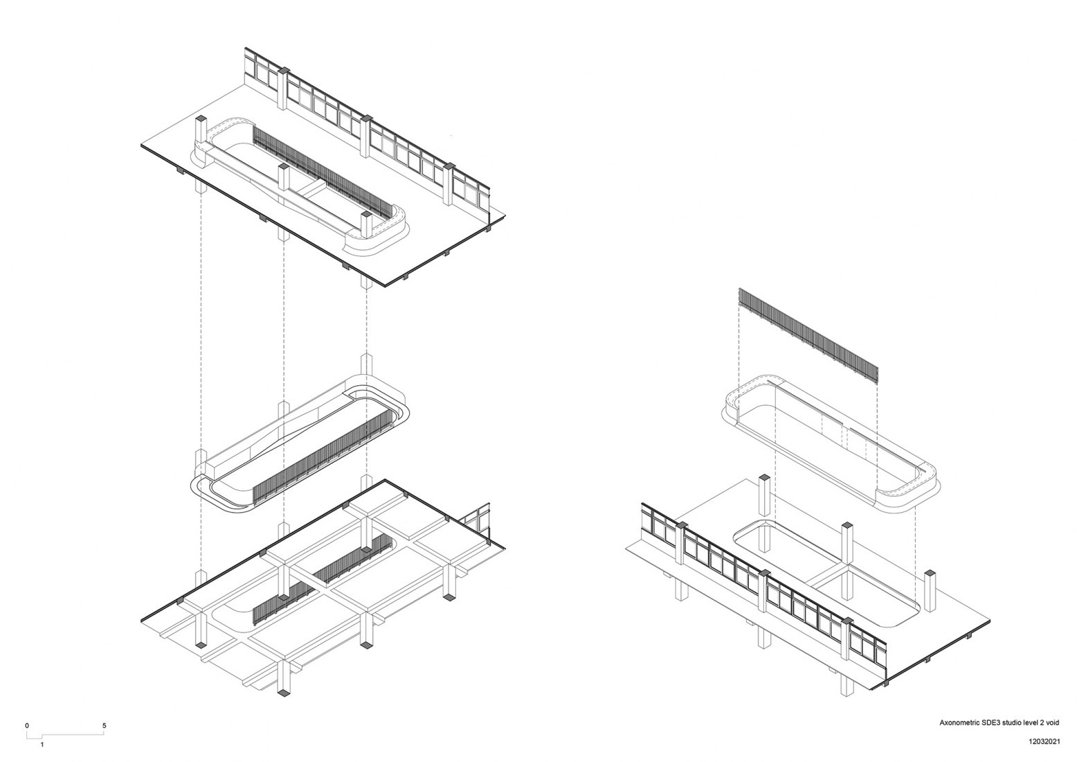 Diagrama. Escuela de Arquitectura por Erik L’Heureux.