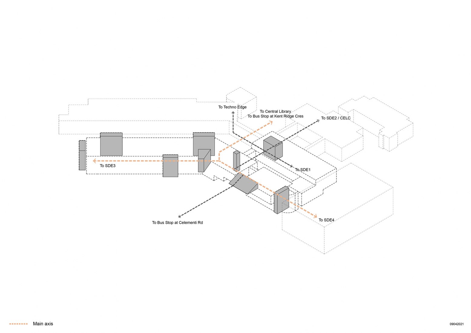 Diagrama. Escuela de Arquitectura por Erik L’Heureux.