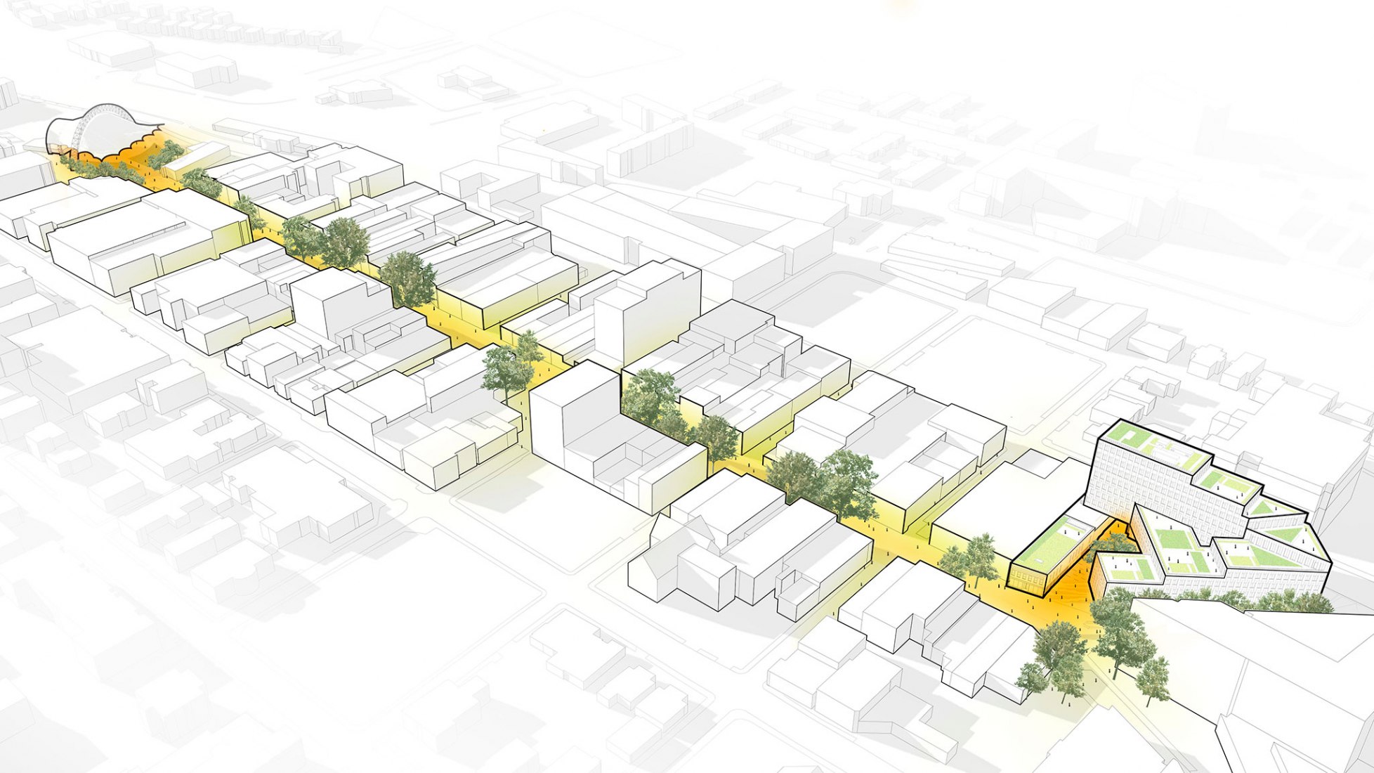 Mall diagram. Center for Developing Entrepreneurs by EskewDumezRipple and WOLF ACKERMAN.