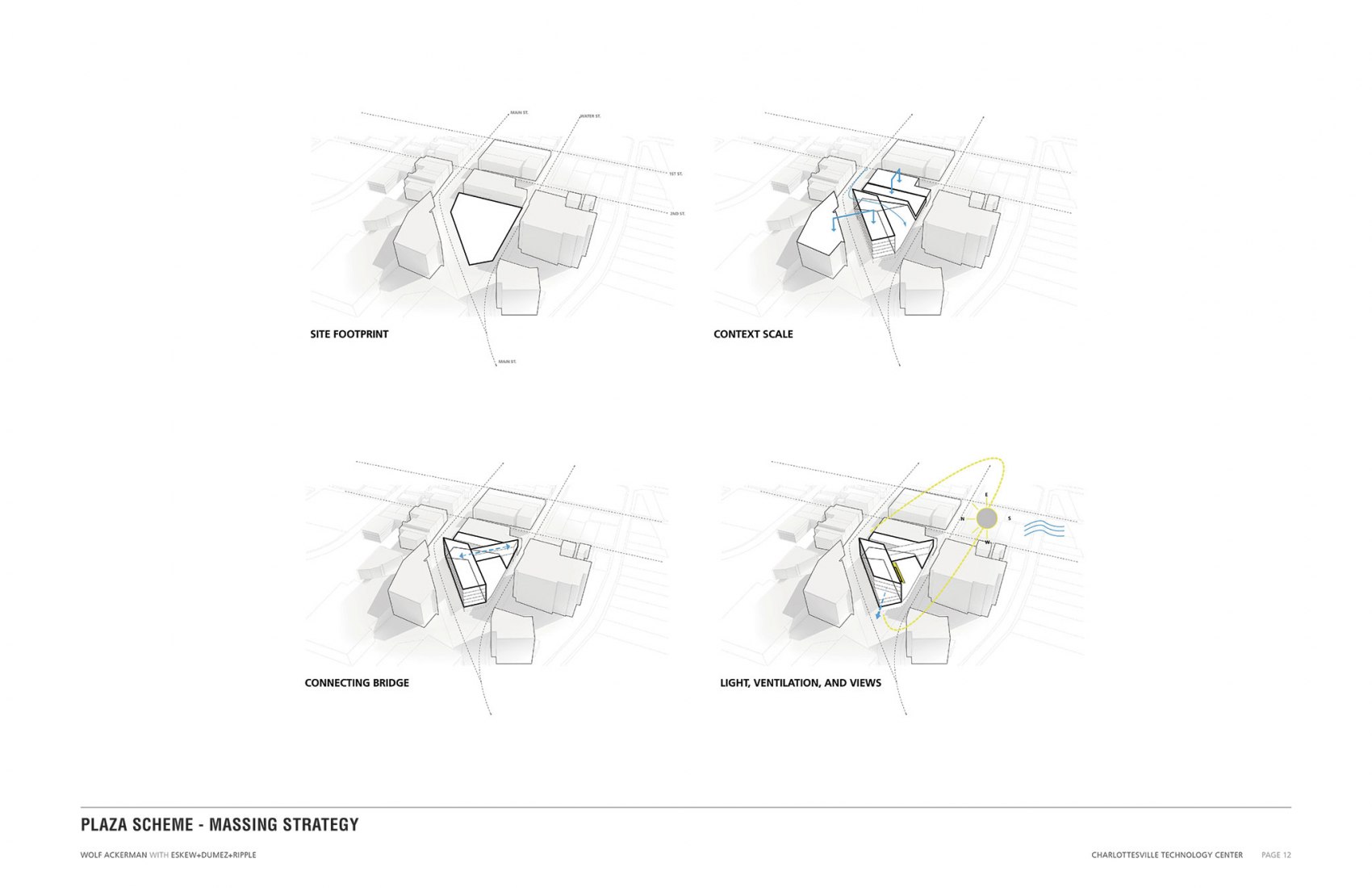 Plaza scheme. Center for Developing Entrepreneurs by EskewDumezRipple and WOLF ACKERMAN.