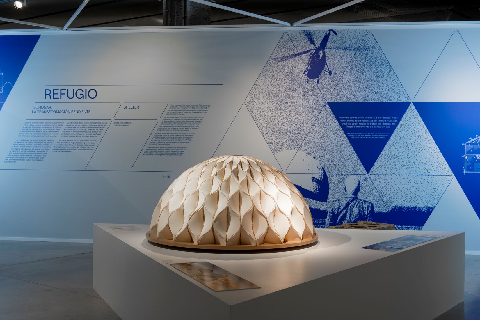 Exhibition image. Radical curiosity. In the orbit of Buckminster Fuller. Courtesy of Espacio Fundación Telefónica