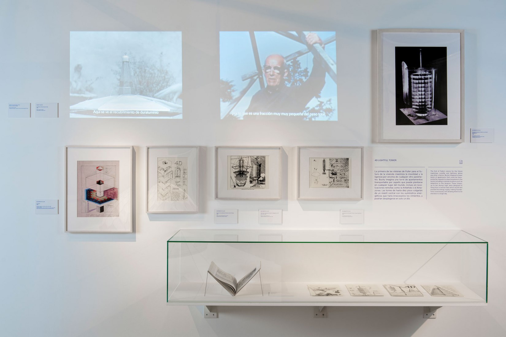 Exhibition image. Radical curiosity. In the orbit of Buckminster Fuller. Courtesy of Espacio Fundación Telefónica