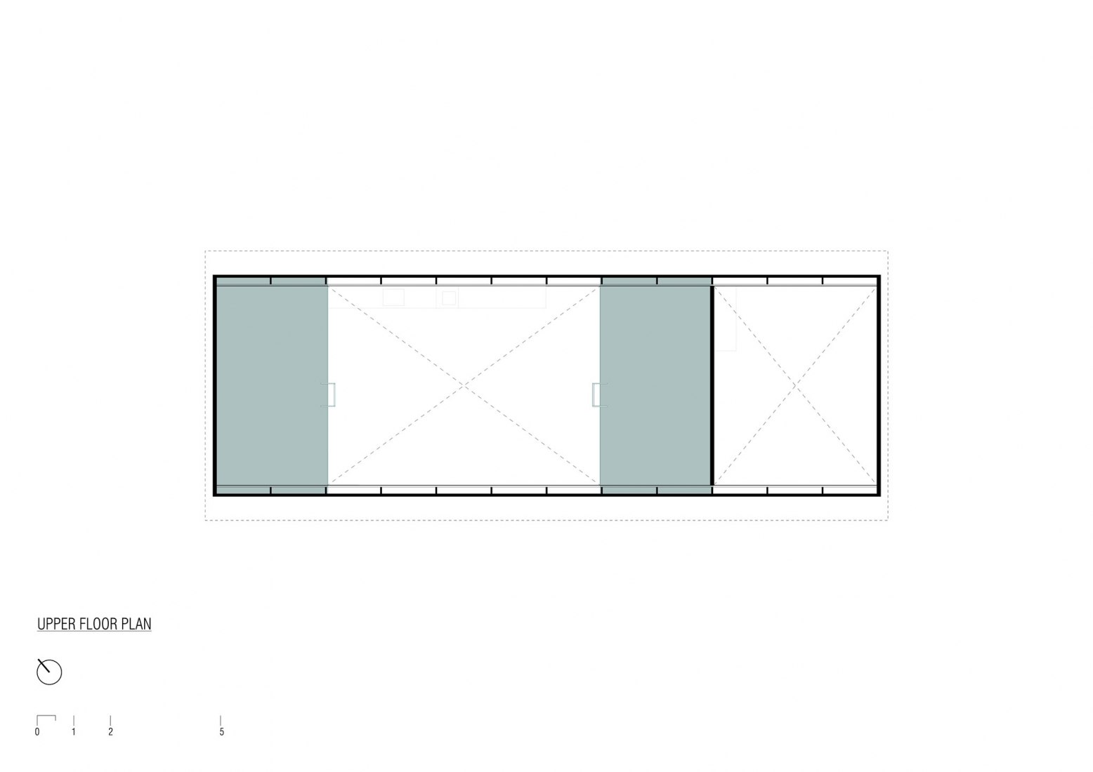 Planta primera. Casa SP por Rodrigo Valenzuela Jerez (E)studioRO