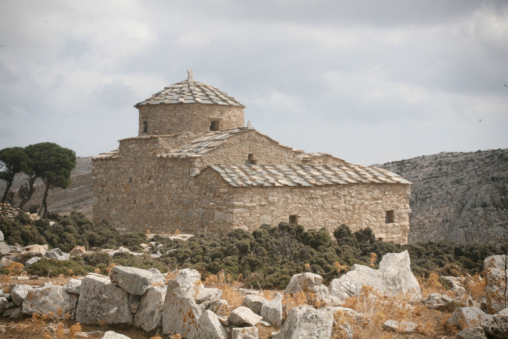 Conservación. Iglesia bizantina de Hagia Kyriaki. Grecia. Naxos. Fotografía de Klimis Aslanidis, 2017