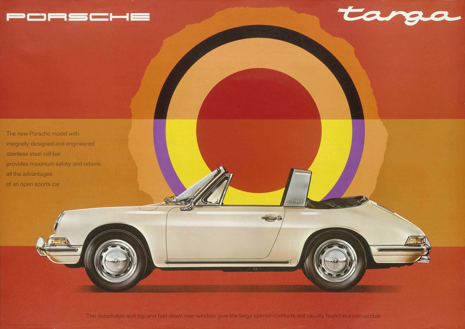Advertisement of the Porsche 911 Targa, 1967. © Company Archive Porsche AG 
