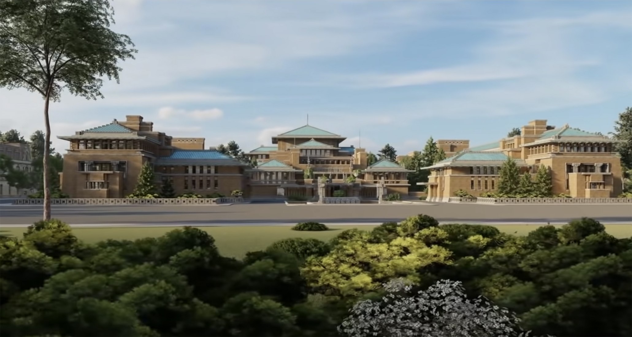 Frank Lloyd Wright: The Lost Works - The Imperial Hotel. Image courtesy of Frank Lloyd Trust