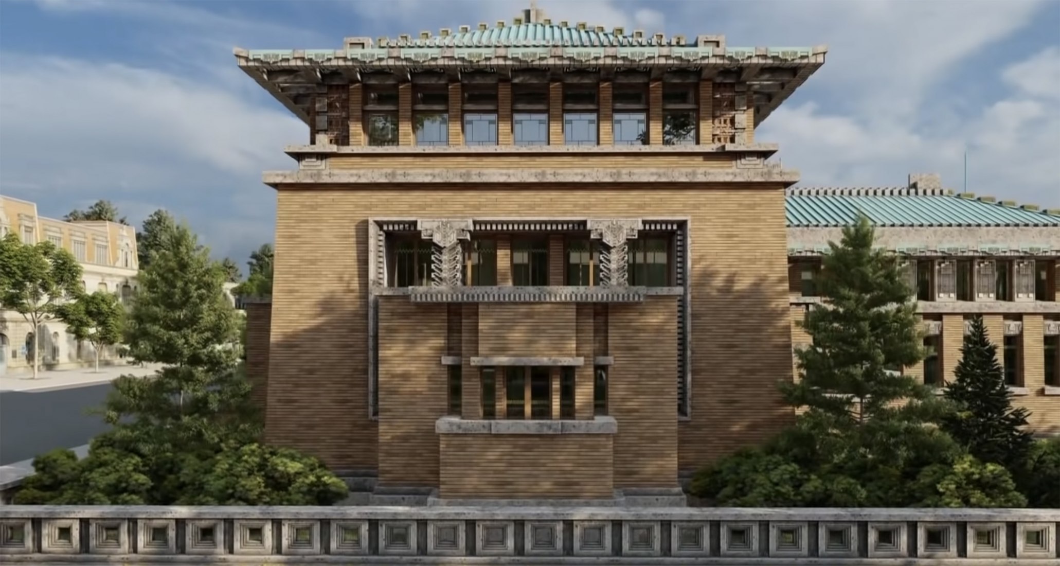 Frank Lloyd Wright: The Lost Works - The Imperial Hotel. Image courtesy of Frank Lloyd Trust