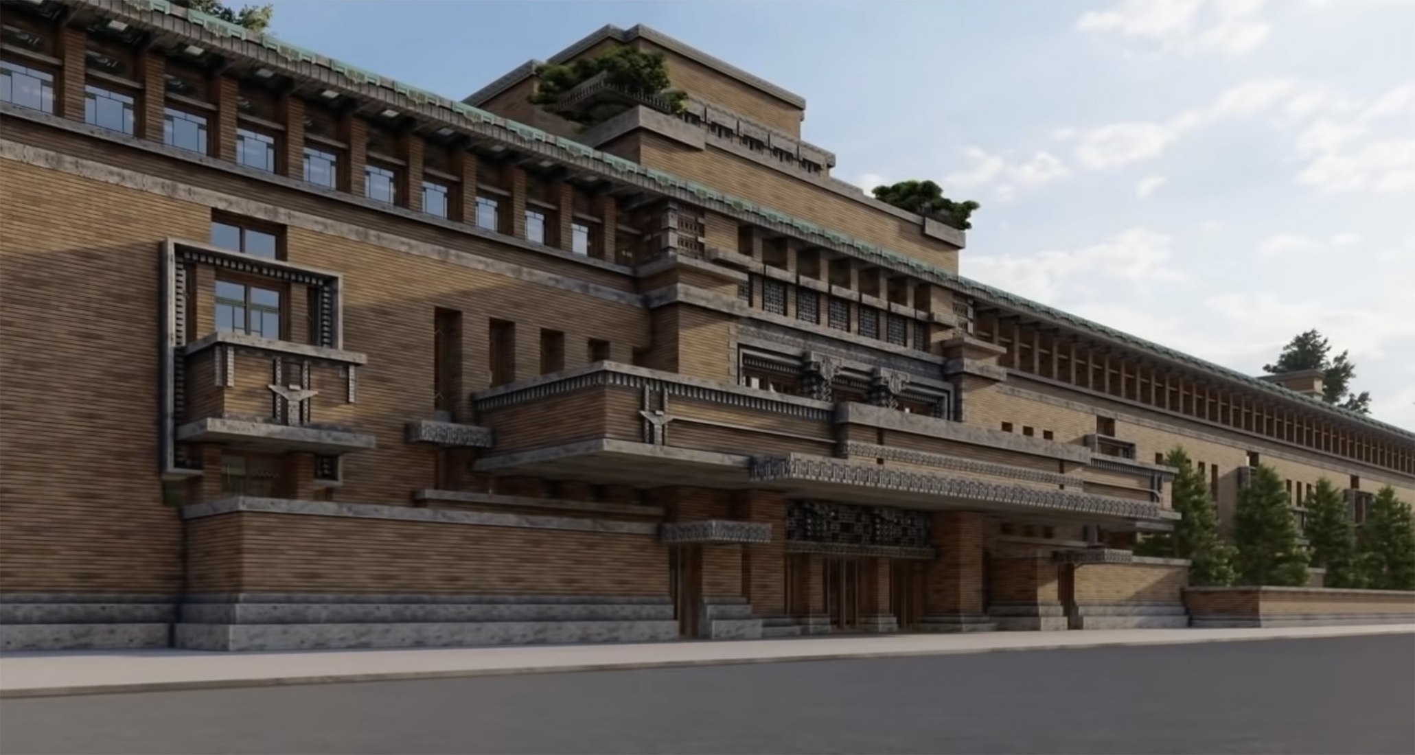 Frank Lloyd Wright: The Lost Works - The Imperial Hotel. Image courtesy of Frank Lloyd Trust