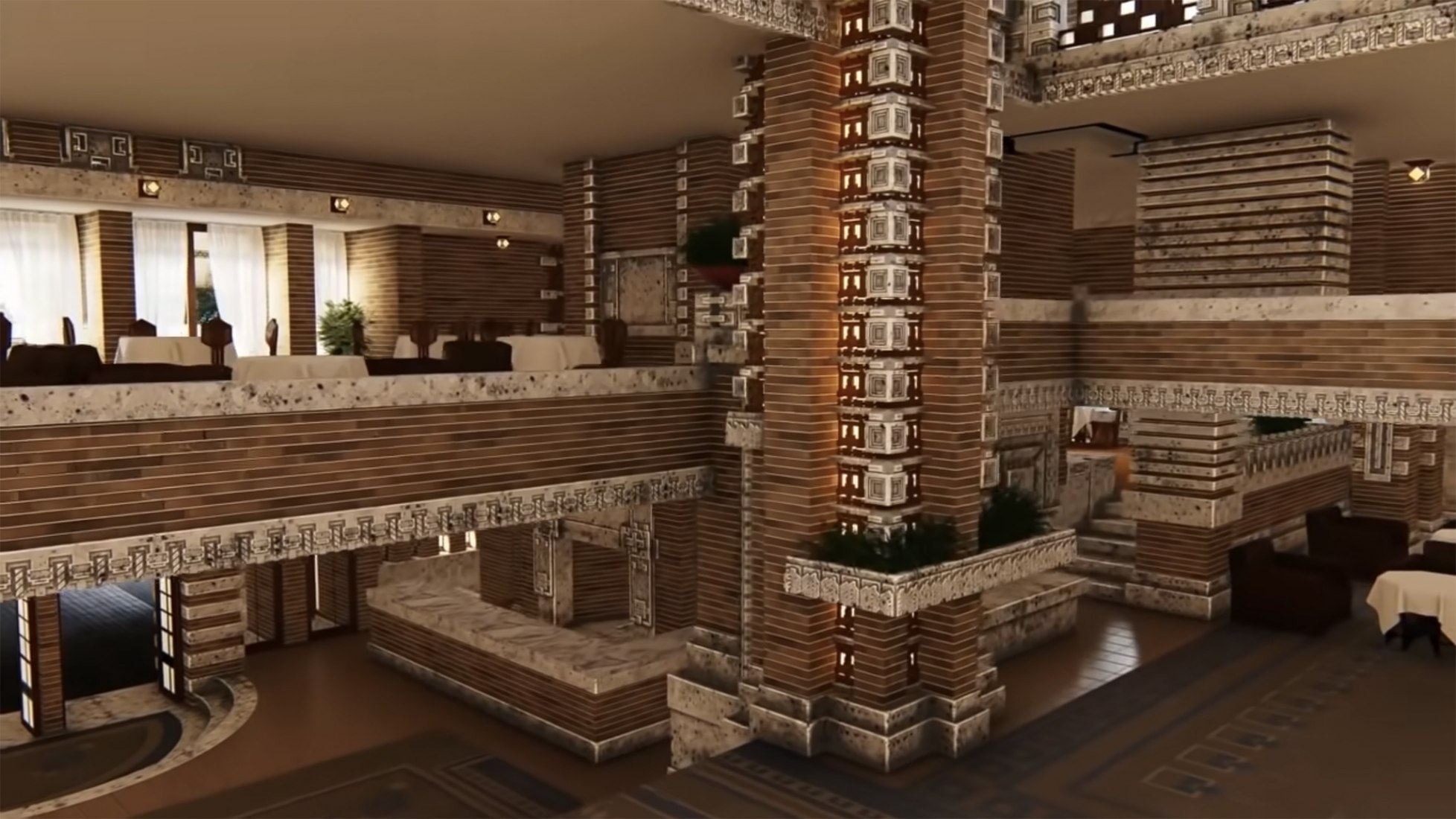 Frank Lloyd Wright: The Lost Works - The Imperial Hotel. Image courtesy of Frank Lloyd Trust