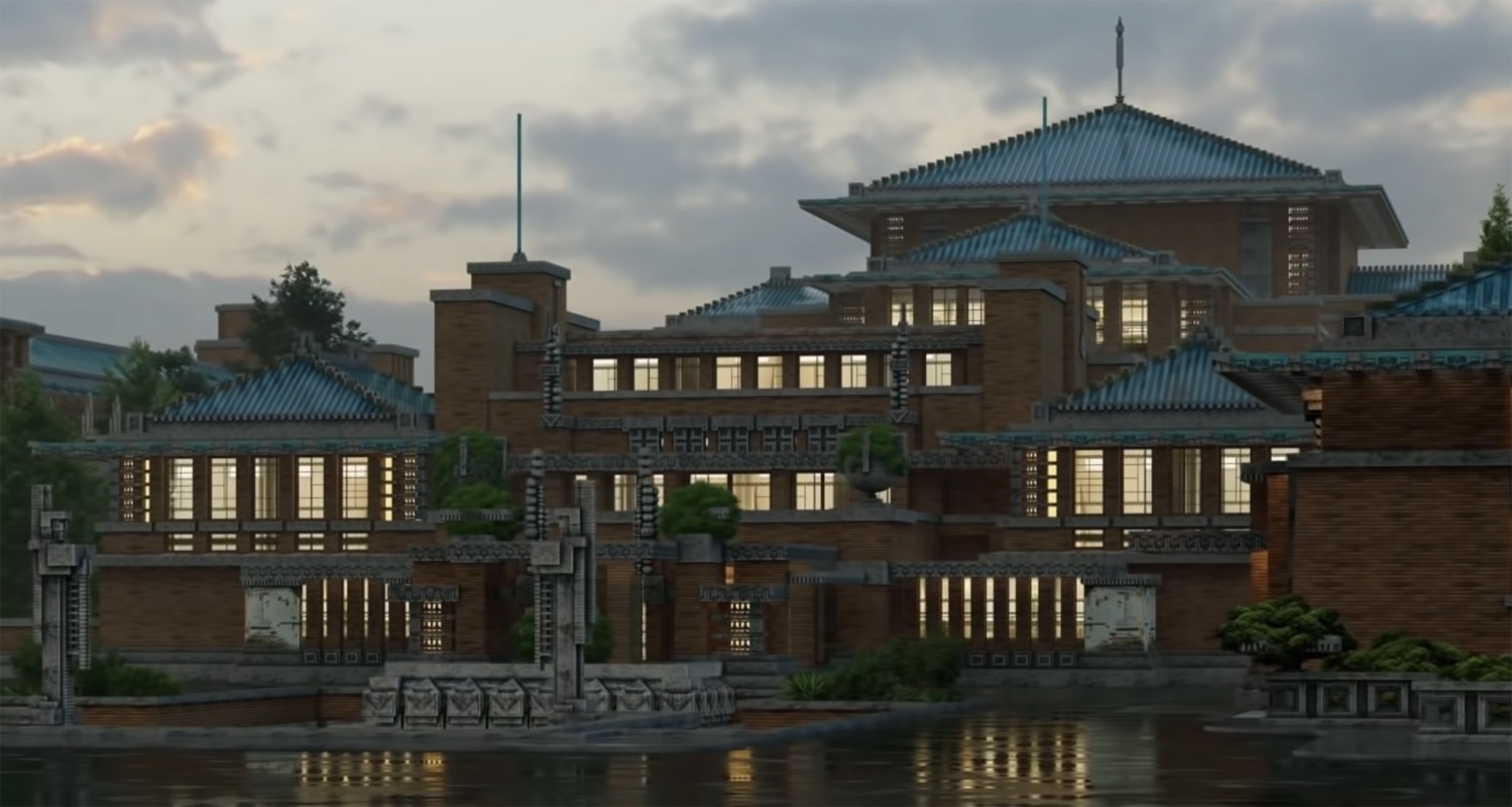 Frank Lloyd Wright: The Lost Works - The Imperial Hotel. Image courtesy of Frank Lloyd Trust