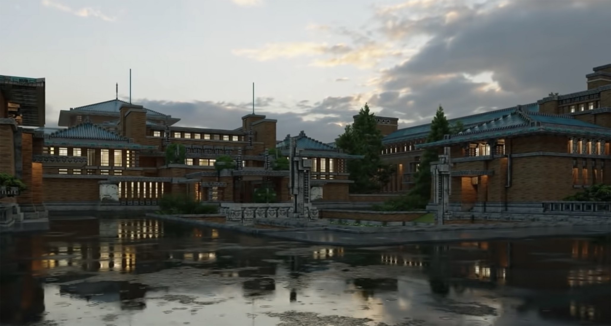 Frank Lloyd Wright: The Lost Works - The Imperial Hotel. Image courtesy of Frank Lloyd Trust